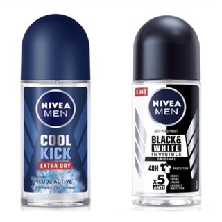 NIVEA นีเวีย Men Roll On 50 ml. (เลือกสูตรได้)-Cool Kick