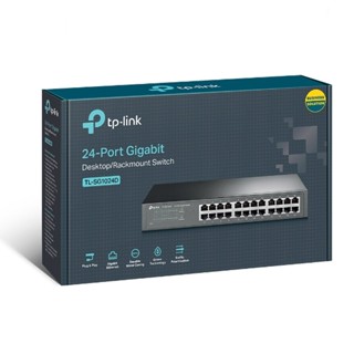 SWITCH HUB (สวิตซ์ฮับ) TP-LINK 24 PORTS TL-SG1024D GIGABIT PORT รองรับ 1000 MBs รับประกันLT