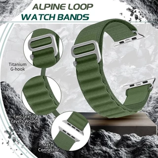 Alpine Loop สายไนลอนแบบสปอร์ตสําหรับ iWatch Series 11/10 46 มม.42 มม.Ultra 49 มม.สร้อยข้อมือCorrea iwatch Series 8 7 SE 6 5 4 SE