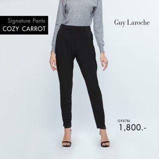 Guy Laroche Cozy Carrot pants  กางเกง กางเกงขายาวผญ กางเกงขายาว กางเกงทำงาน กางเกงแฟชั่น กางเกงยางยืด