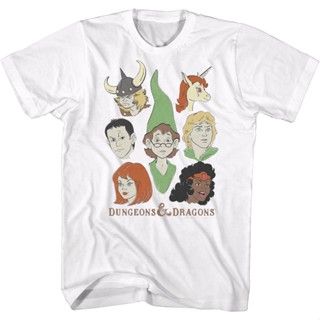 Retro Expressions Dungeons &amp; Dragons T-Shirt เสื้อยืดเข้ารูป เสื้อแฟชั่นผญ