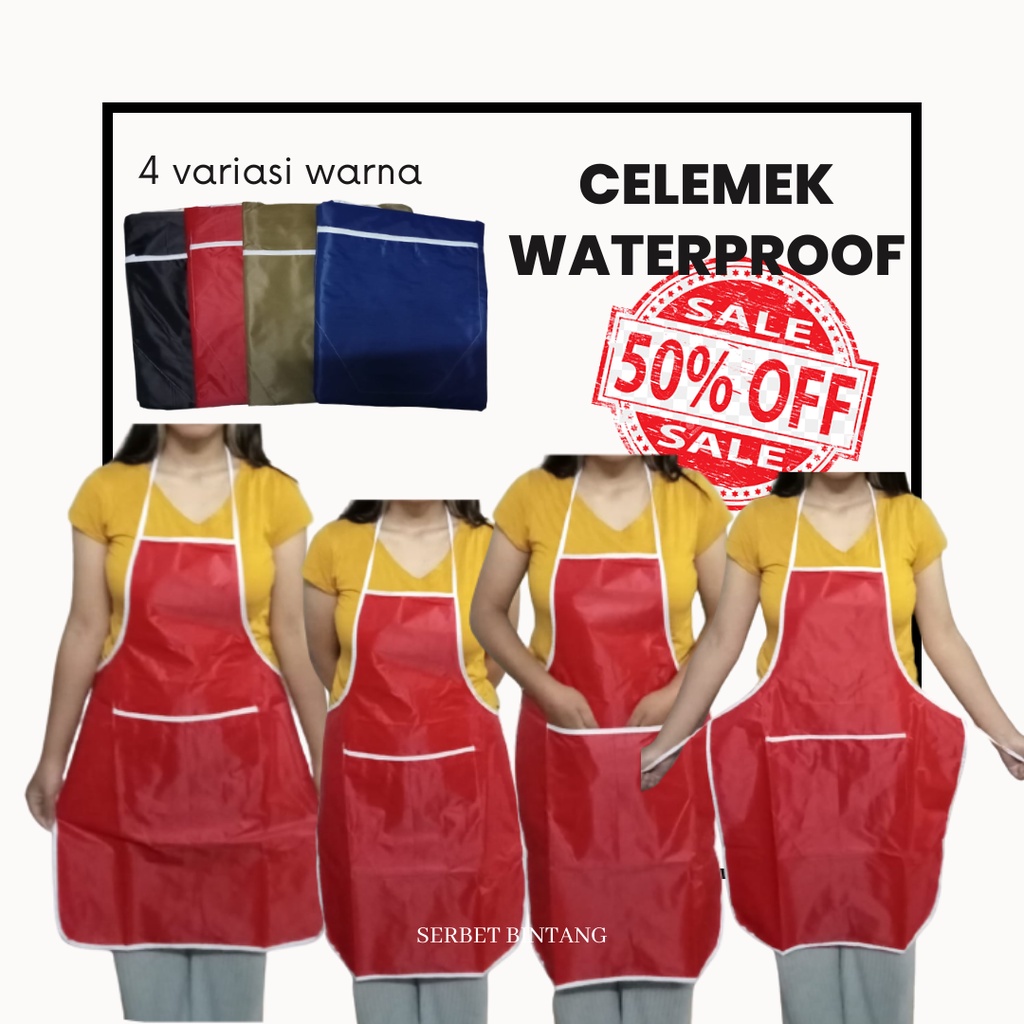 COOKING APRON กันน้ํา KITCHEN APRON COOKING PROTECTOR