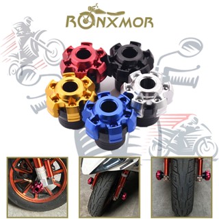 Ronxmor 2PCCS โช๊คอัพหน้ารถจักรยานยนต์ สกูตเตอร์ ตกแต่งบุคลิกภาพ ถ้วยหยด