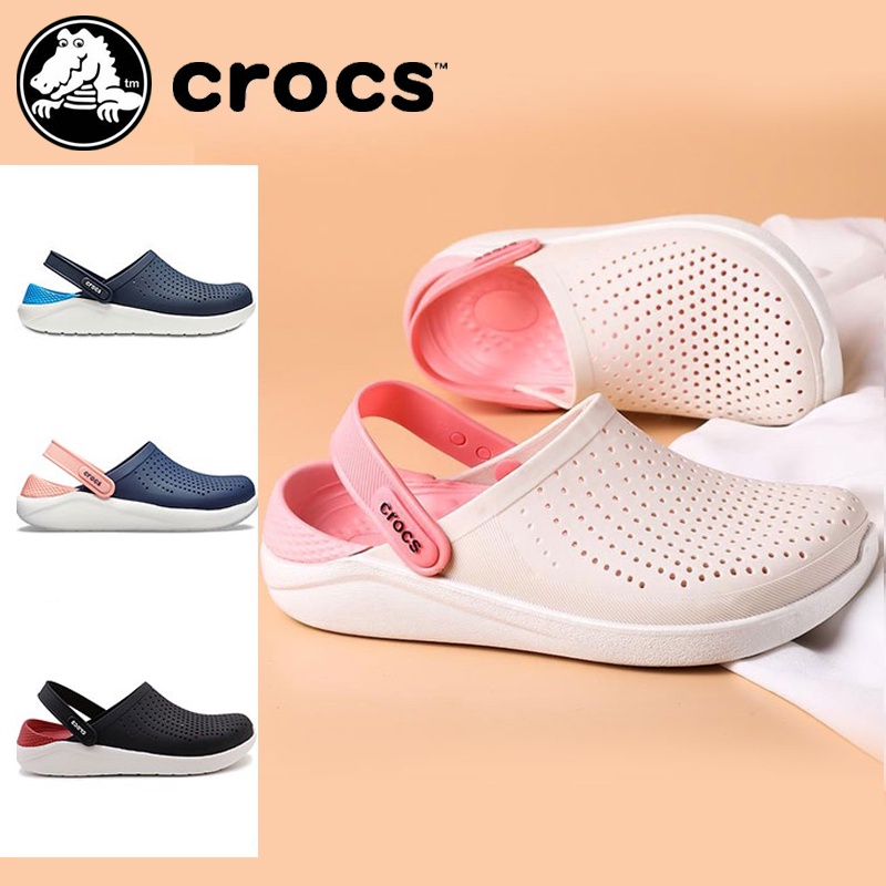 Crocs LiteRide Clog รองเท้าแตะชายหาดสำหรับผู้ชายและผู้หญิง คุณภาพสูง Unisex รองเท้าแตะ แบบลำลอง มาใหม่สุดฮิต