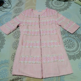 เดรสผ้าทวิต เสื้อคลุมผ้าทวิต มือหนึ่ง