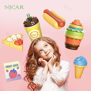 NJCAR LY8603 LY8618 ชุดอาหารจำลอง ของเล่นเด็ก อาหารจำลอง เซ็ตอาหารเช้าจำลอง ขนมหวาน เค้กจำลอง คัพเค้ก ไข่ดาว ของเล่นจำลอ