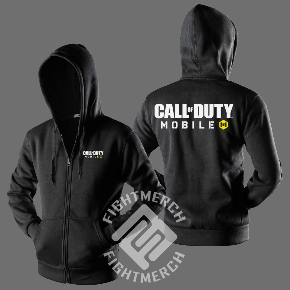 เสื้อกันหนาว เสื้อฮู้ดดี้ มีซิป Call Of Duty Mobile Garena Fightmerch พลัสไซซ์ 928