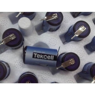 แบตเตอรี่ Tekcell SB-AA02 3.6V 1 2AA ของแท้ ดั้งเดิม พร้อมขาเชื่อม