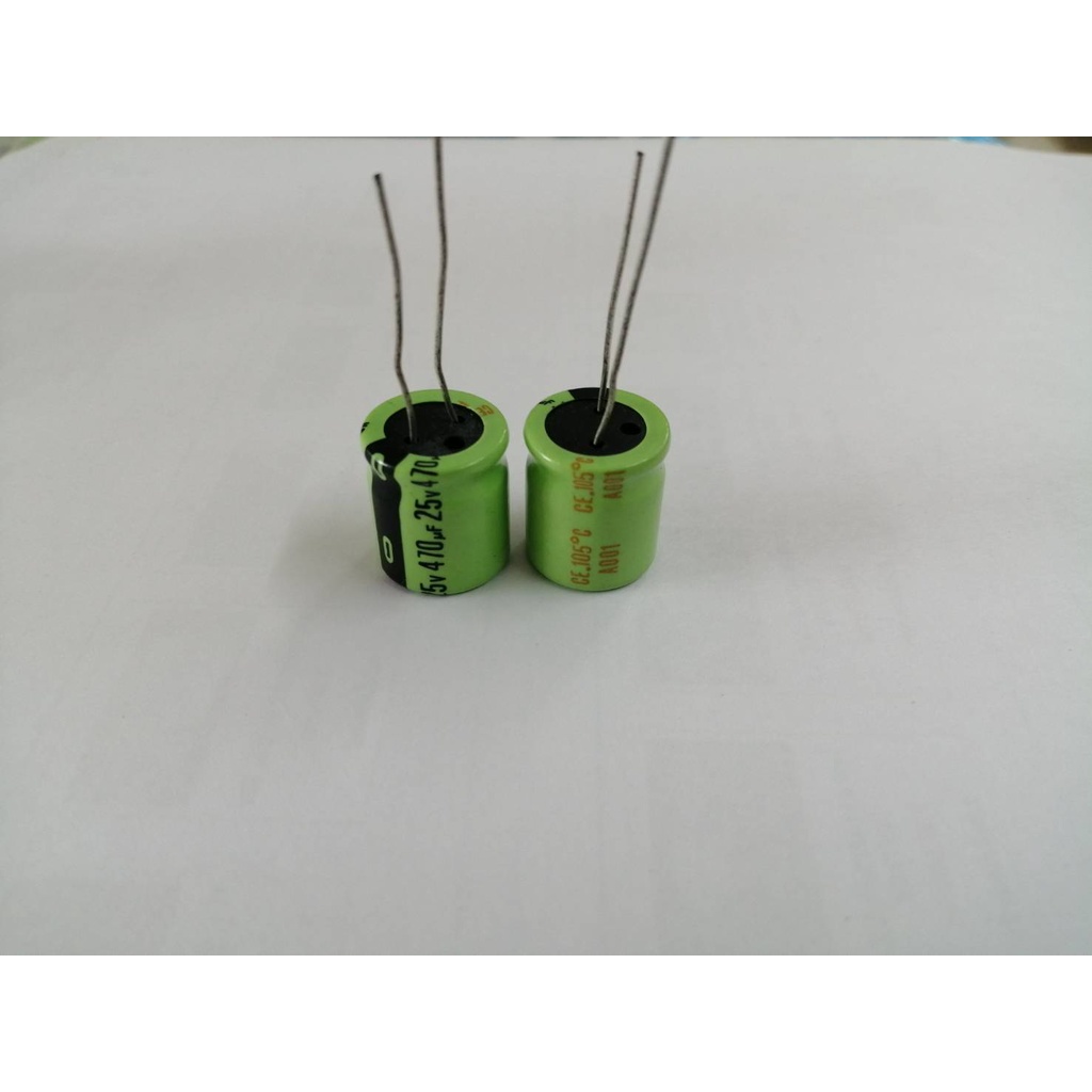 FOS 470uf25v capacitor 105c ตัวเก็บประจุ คาปาซิเตอร์ 13*15