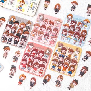 สติ๊กเกอร์การ์ตูนเด็กน้อยน่ารัก 40 ชิ้น