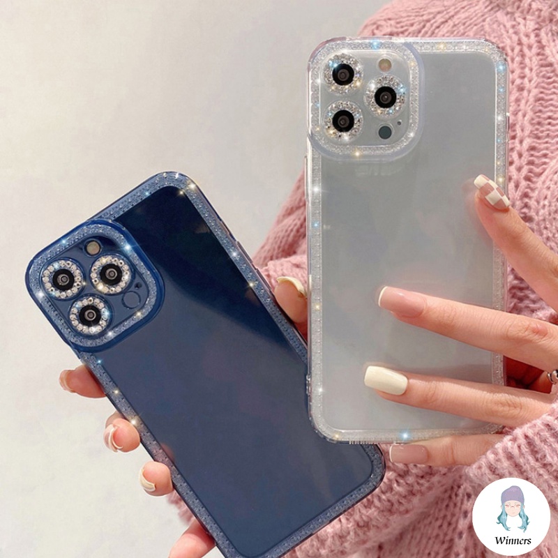 หรูหราเงาG Litterเพชรเคสโทรศัพท์เข้ากันได้สําหรับIPhone 16 15 14 13 12 11 Pro Max X XR 8 7 Plus SmoothบางกันกระแทกClear Soft TPUปกหลัง ราคา ถูกที่สุด ดีลบีเคเค แกลเลอรีภาพที่ 3