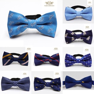 Boy Bowtie หูกระต่าย โบว์ไทเด็ก สำเร็จรูป สายเลื่อนปรับระดับสั้นยาวได้ หูกระต่ายสีฟ้า สีนำ้เงิน สีกรม หลากหลายสี เหมา...