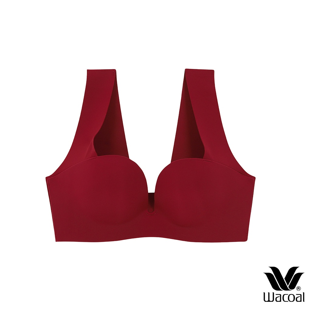 Wacoal Smart Size Go Girls วาโก้ S M L บรา รุ่น WB3Y27 สีแดงเชอรี่ (CH)