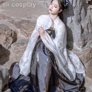 เตรียมการจัดส่ง☌☸▦Hanfu หญิง Yunhe Xianqi กระโปรงยาวหน้าอกแกว่งขนาดใหญ่ super fairy ไม่ใช่เครื่องแต่งกายนักเรียนทุกวันสด