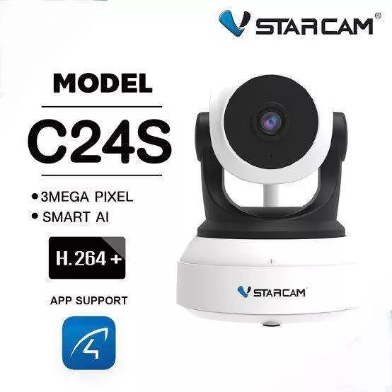 Vstarcam CS64 3 ล้านพิกเซล กล้องวงจรปิดไร้สาย Outdoor ความละเอียด 3MP(1296P) & Vstarcamกล้องวงจรปิด 