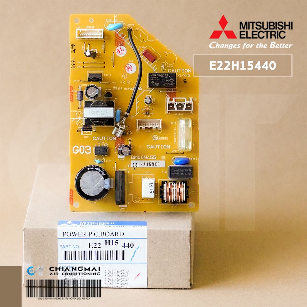E229M8440 (แทนรหัสเก่า E22J55440) แผงวงจรแอร์ Mitsubishi Electric แผงบอร์ดคอยล์เย็น แอร์มิตซูบิชิ รุ่น MSZ-EF09