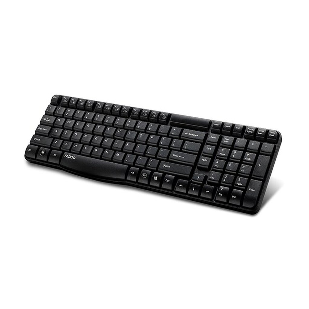 KEYBOARD WIRELESS (คีย์บอร์ดไร้สาย) RAPOO E1050 (EN/TH) (BLACK)