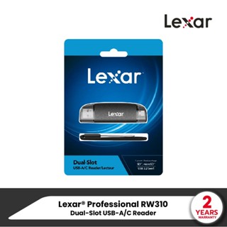Lexar® RW310 Dual-Slot USB-A/C Reader การ์ดรีดเดอร์สำหรับ SD/MicroSD Card ใส่การ์ดได้ 2 ช่อง ขนาดเล็กพกพาสะดวก