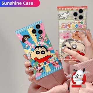 เคสโทรศัพท์มือถือ แบบนิ่ม ลายการ์ตูนชินจัง สีลูกกวาด สําหรับ Realme C35 C31 C30 C25 C25Y C21Y C25s C15 C12 C11 C21 C20 C3 Realme 9Pro+ 9i 8i 7i 6i 5i Narzo 50i 50A Prime