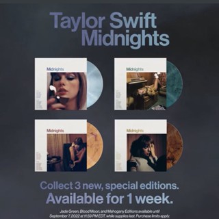 แผ่นเสียง Taylor Swift  Midnights Vinyl (พรีออเดอร์) เก็บเงินปลาทางทักแชท