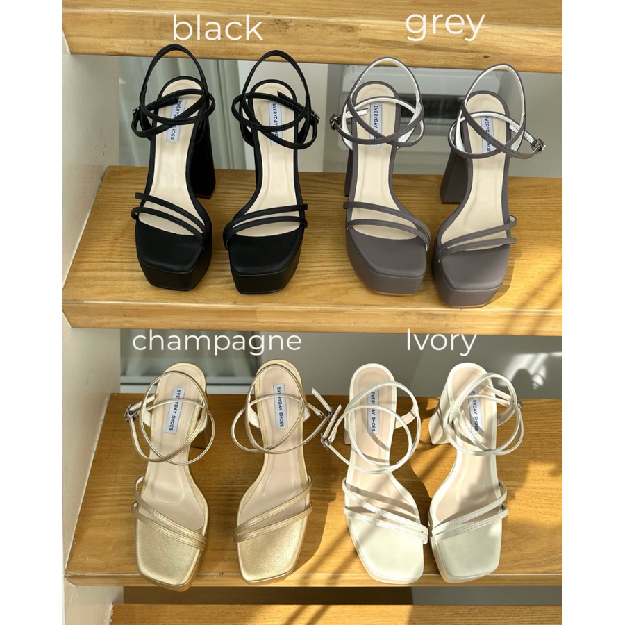 #เสริมหน้าสูง1.5นิ้ว
#ส้นสูง4.5นิ้ว
#ส้นสูงมี4สี
#ส้นสูงหนังPU
#ส้นสูงน้ำหนักเบา