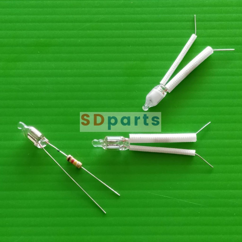 หลอดไฟ โชว์ หลอดนีออน เตารีด หม้อหุงข้าว กระติก น้ำร้อน เตาอบ 220V 4mm 5mm 6mm #NL-A (1 ตัว)
