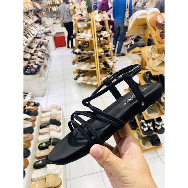 รองเท้ารัดส้น สีดำ กากี  ชมพู หน้าใขว้ 2ใขว้ แบรนด์Innus - รูปที่ 4