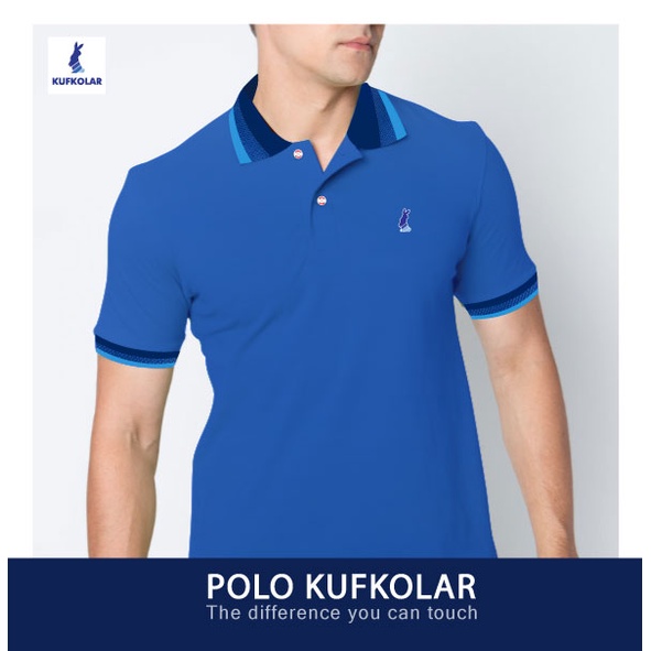 เสื้อโปโล kufkolar P46-BU01 .
