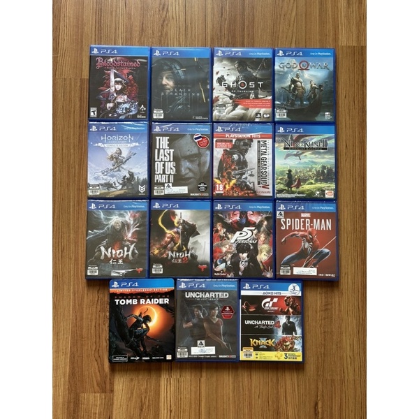 แผ่น PS4 มือสอง : Nioh / P5 / Spiderman / Tomb Raider / Uncharted