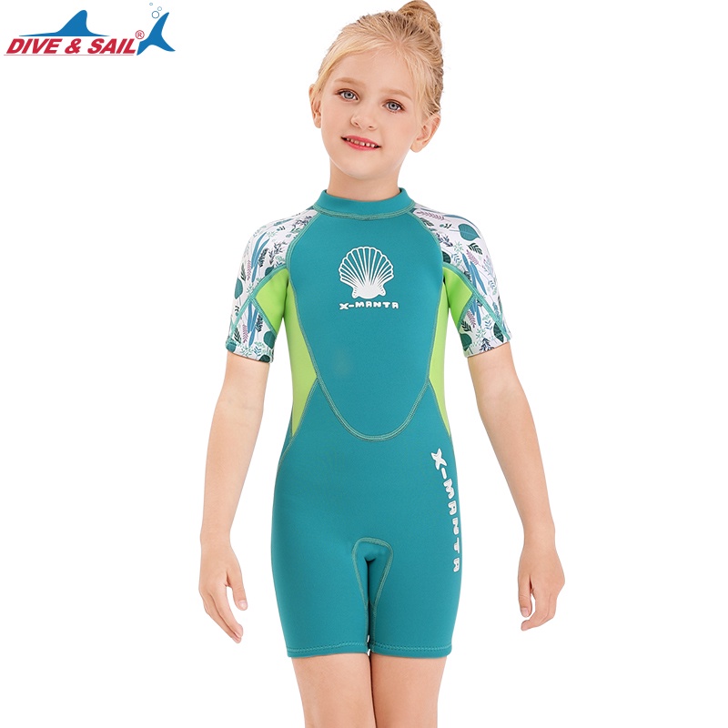 2.5mm Neoprene Youth Kids Wetsuit Shorty Surfing Suit Short Sleeve Diving Snorkeling Swimming Jumpsuit Scuba Dive Swimwe #8