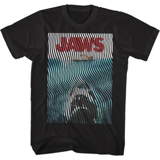 Ripples Poster Jaws T-Shirt เสื้อเด็กหญิง เสื้อยีด เสื้อยืด เสื้อยืดสวยๆ