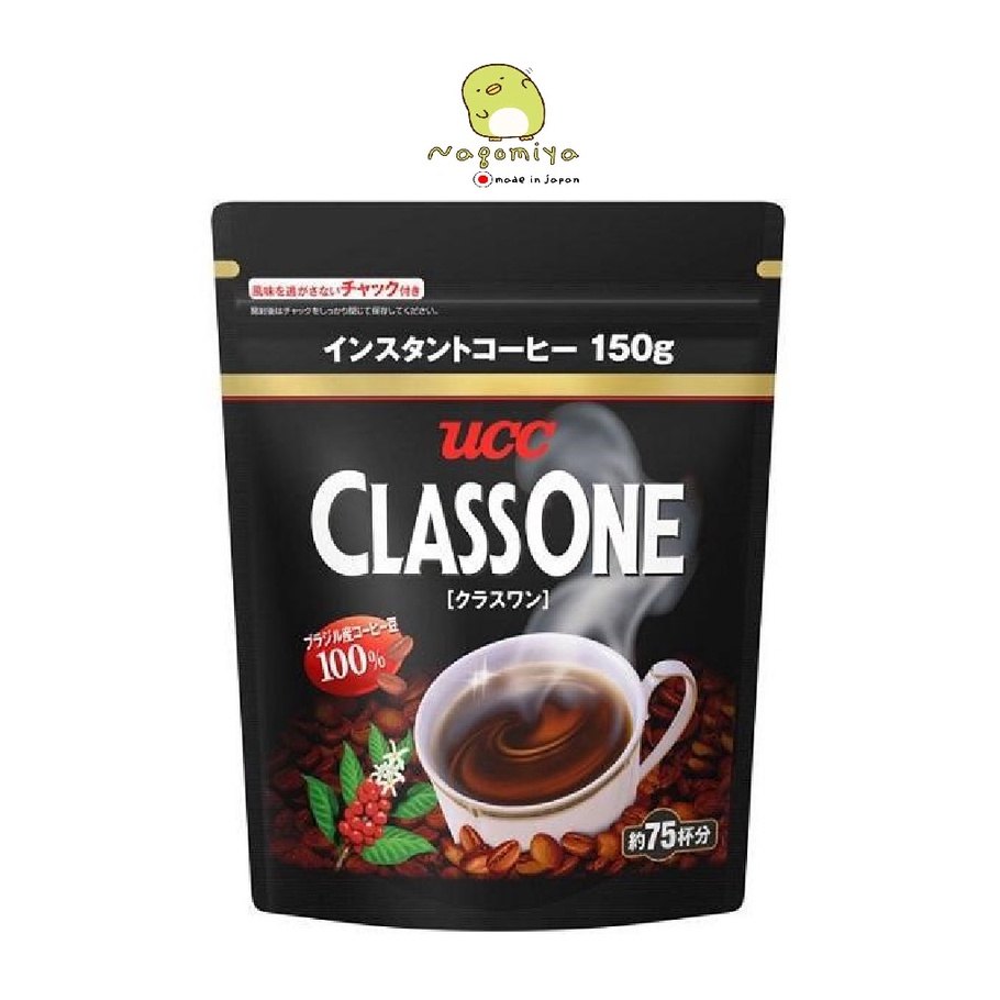 UCC ClassOne instant coffee sugar-free 150g กาแฟสำเร็จรูป ยูซีซี ปราศจากน้ำตาล Brazilian coffee beans 100%