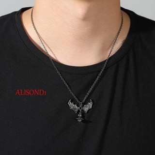 Alisond1 เครื่องประดับที่ไม่ซ้ํากัน สไตล์สตรีท เกาหลี สร้อยคอผู้ชาย จี้สร้อยคอ คู่ ฮิปฮอป สุดเท่ โซ่เสื้อกันหนาว บุคลิกภาพ เรียบง่าย พังก์ โช้กเกอร์