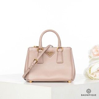 PRADA SAFFIANO MINI PINK SAFFIANO LEATHER GHW