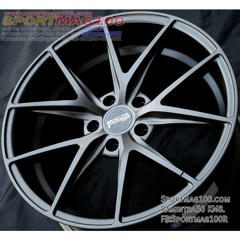 ล้อแม็กใหม่ AOW Misino 5รู114 ET35 แมทกัน 8.5-18นิ้ว