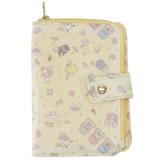 กระเป๋า Flat Pouch &amp; Tissue Case ลาย Sanrio Travel สีเหลือง