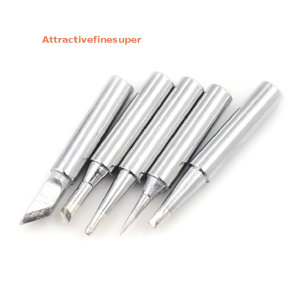 ASTH 5pcs 936 Electric Brass Soldering Irons Tip Solder Station Conical Bevel Tip HOT