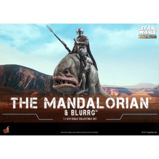 ฟิกเกอร์ โมเดล ของสะสม Hot Toys TMS046 1/6 Star Wars: The Mandalorian™ - Mandalorian™ &amp; Blurrg™