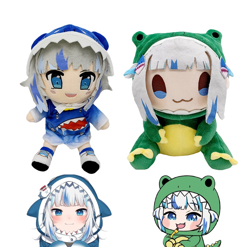 หมอนตุ๊กตานุ่ม รูปการ์ตูน Hololive EN Vtuber Gawr Gura ของเล่นสําหรับเด็ก ตกแต่งบ้าน เก็บสะสม ของขวัญ