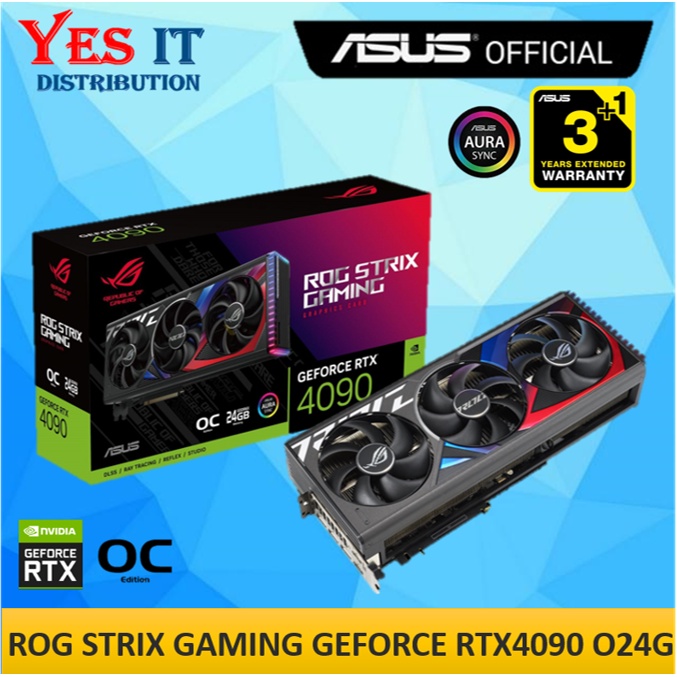 Asus ROG STRIX Gaming GeForce RTX 4090 OC /RTX4090 /RTX 4090 / LC RTX4090 24GB OC Edition GDDR6X กรา
