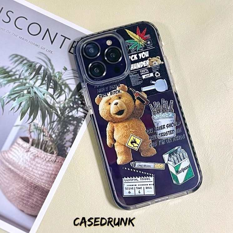 (Premium) Impact Bumper Case TEDDY เคสสำหรับไอโฟน 14Promax 14Pro 14Plus 14 13Promax 13Pro 13 12Promax 12Pro 12 11