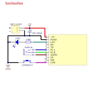 [Smileofen] บอร์ดส่งสัญญาณเสียงบลูทูธไร้สาย พอร์ต USB