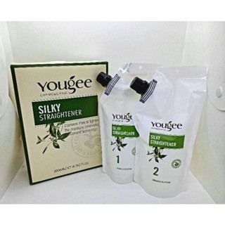 Yougee Silky Straightener ยูจี ซิลกี้ สเทรทเทินเนอร์ ครีมยืดผมสำหรับผมอ่อนแอ 500 มล.