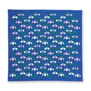 [06553] Size 70x70 - Furoshiki ผ้าห่อ ผ้าญี่ปุ่น : ลายดอกอายาเมะ (あやめ, Ayame)