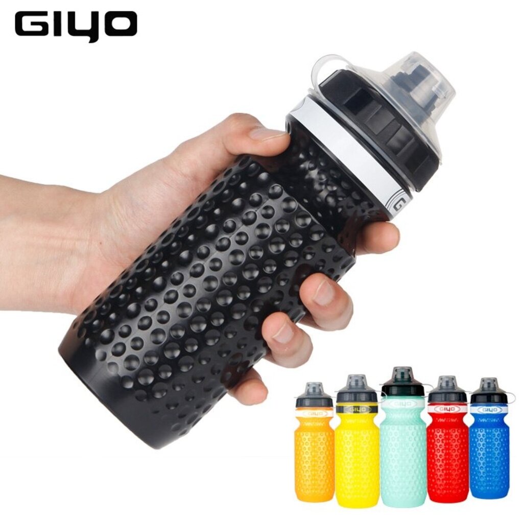 ขวดน้ำจักรยาน GIYO ผิวลูกกอล์ฟ ออกกำลังกาย 600ml – โปรปัง