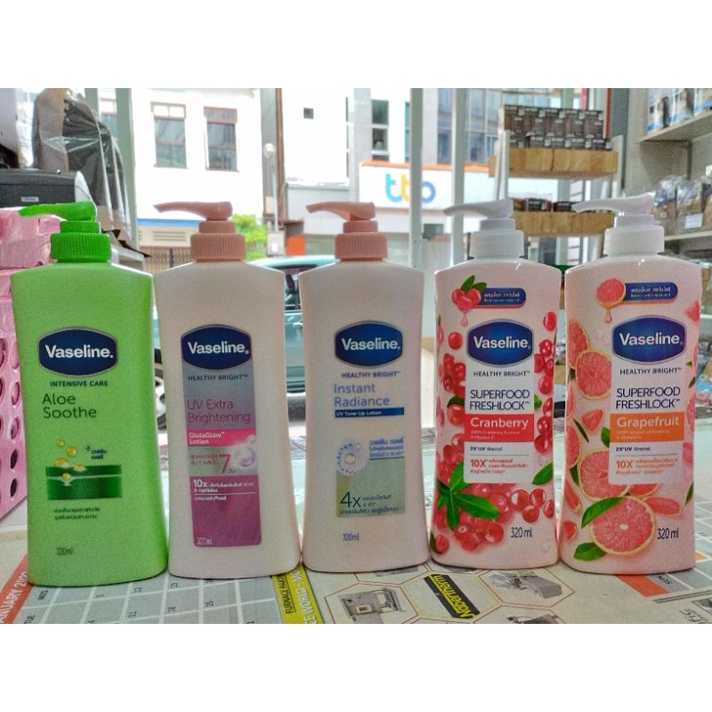 โลชั่นวาสลีนหัวป๊ั้ม 300ml มี5สูตร 1ชิ้น