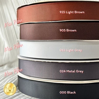 Missribbinริบบิ้นกรอสเกรน (สี2/2) เนื้อหนา คุณภาพดี 10มม ม้วน50หลา