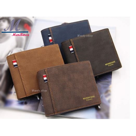 กระเป๋าสตางค์ กระเป๋าผู้ชาย 🔷หนังนิ่ม เกรดA 🉐 MENBENSE BAG's WALLET 🉐ร้านไทยส่งไว ✅