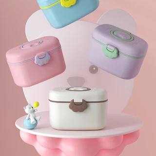 Simply Baby กล่องเก็บนมผงสุญญากาศ กระปุกเก็บนมผง กระปุกใส่นมผง กล่องสุญญากาศ ล็อค2ชั้น