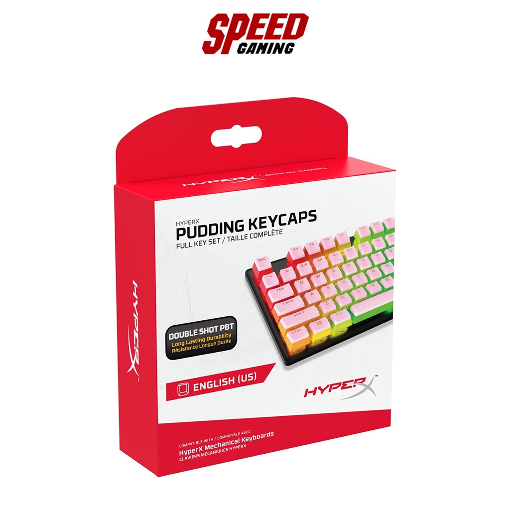 HYPER X PUDDING KEYCAP DOUBLE SHOT PBT PINK By Speed Gaming Shopee